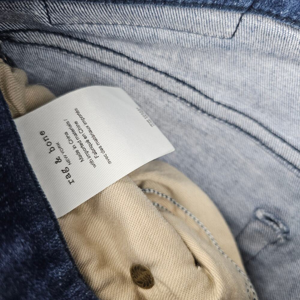 Rag & Bone Jeans Womens 28 Blue Sofie High Rise Ultra Wide Leg Stretch Baggy Y2K - Picture 8 of 8